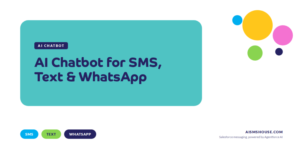 AI chatbot replying to SMS and WhatsApp messages inside Salesforce